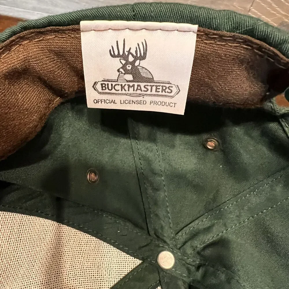 BUCKMASTERS Hat‎ Camo Adjustable Cap Deer Hunting Green Vintage